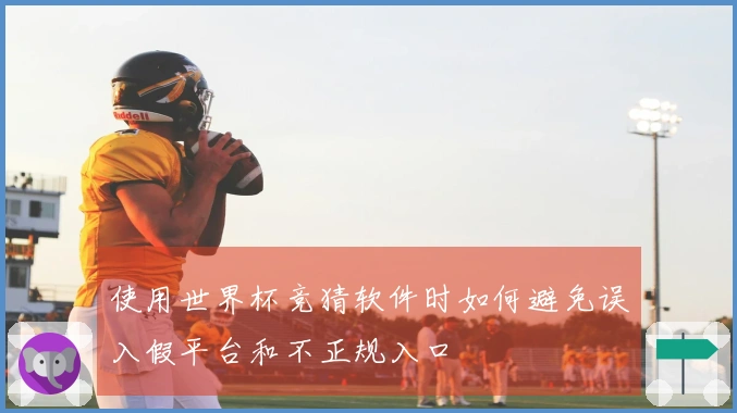 使用世界杯竞猜软件时如何避免误入假平台和不正规入口